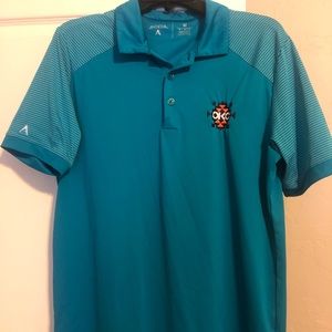 Men’s Thunder polo, newest logo, teal